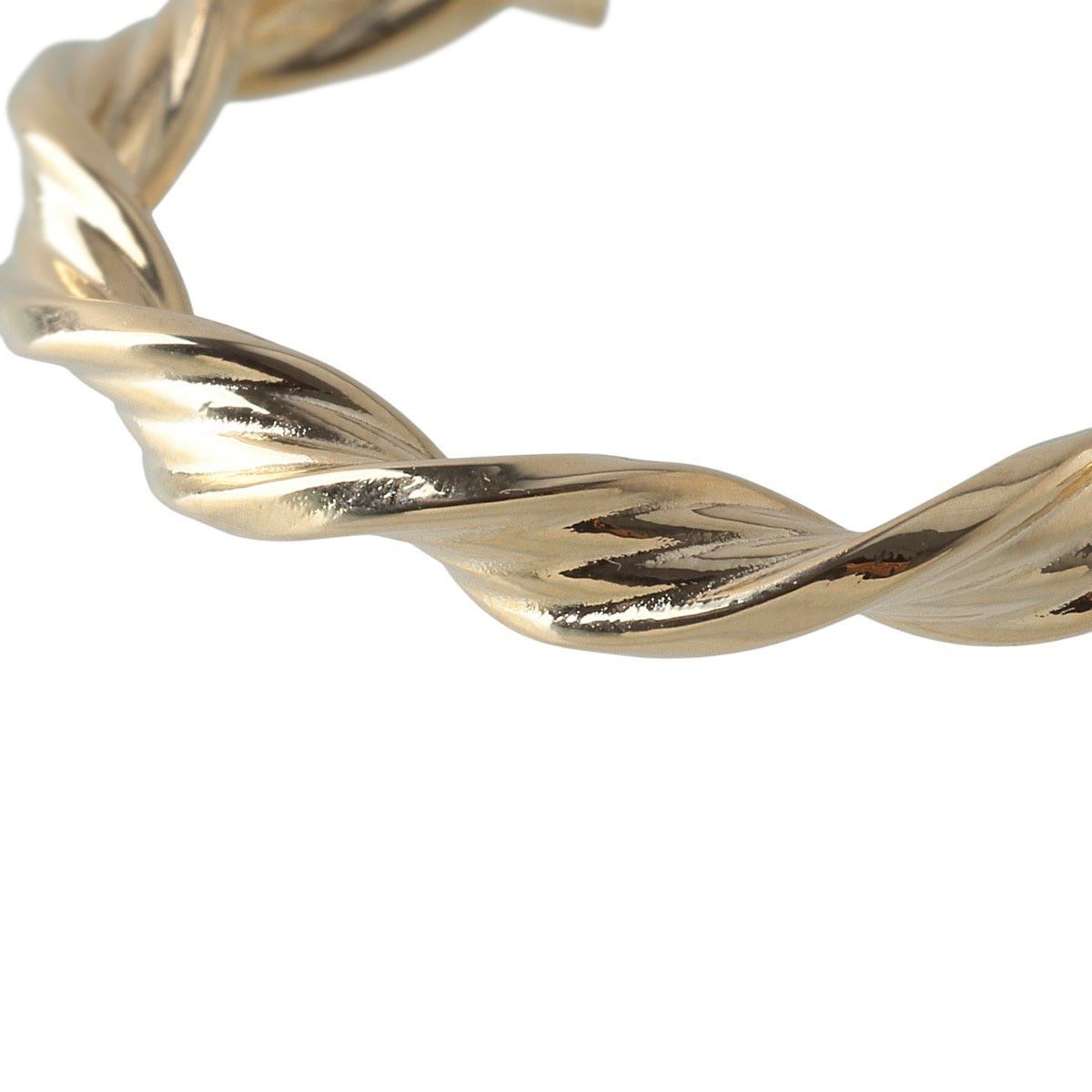 ウノアエレ ツイスト フープ ピアス 750YG 新品仕上げ済 UNOAERRE