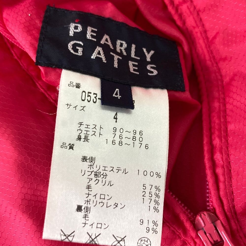 サイズ：4 PEARLY GATES パーリーゲイツ リバーシブル スニード