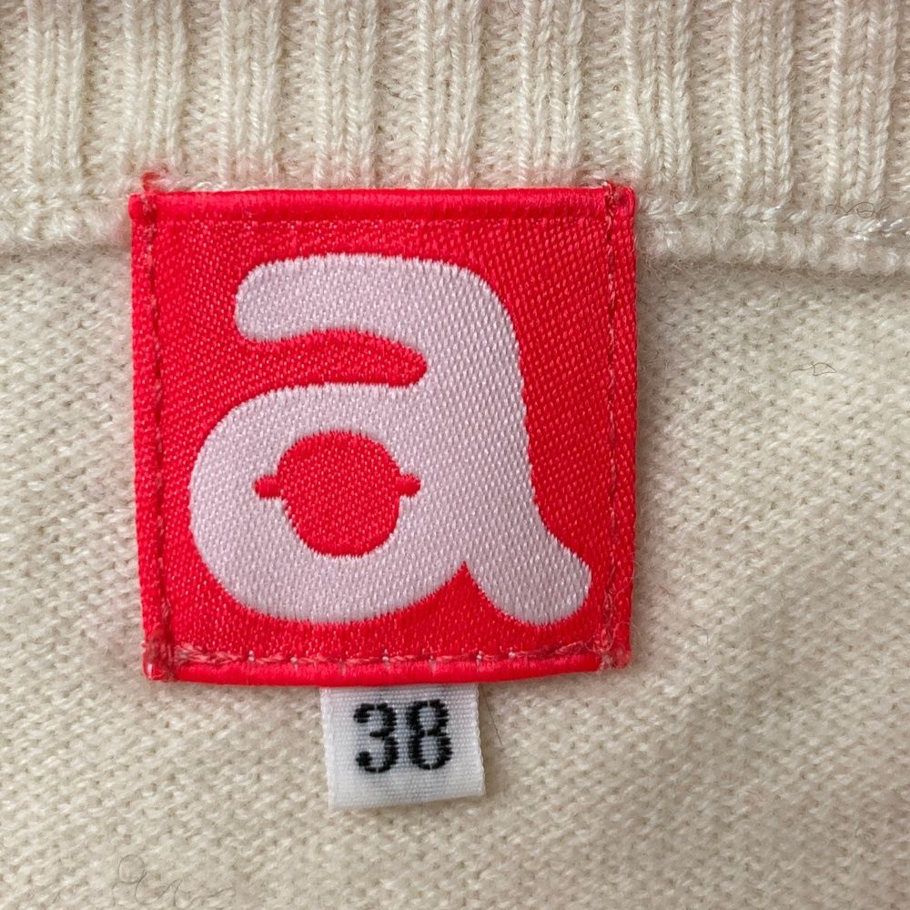 サイズ：38 ARCHIVIO アルチビオ 長袖 ニットセーター ホワイト系