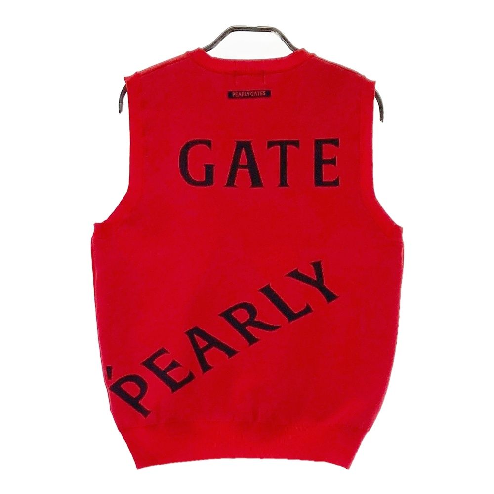 サイズ：1 PEARLY GATES パーリーゲイツ ニットベスト メゾンロゴ
