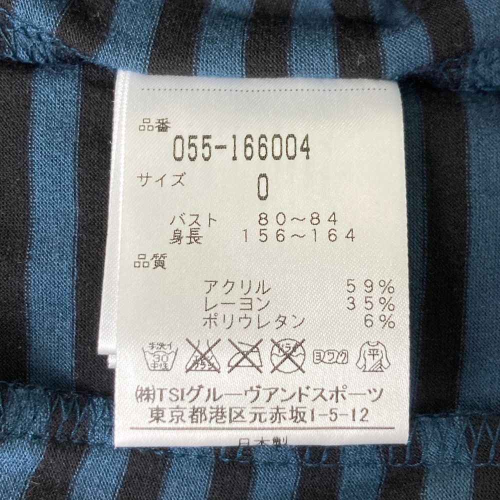 サイズ：0 PEARLY GATES パーリーゲイツ ハーフジップ 長袖Tシャツ