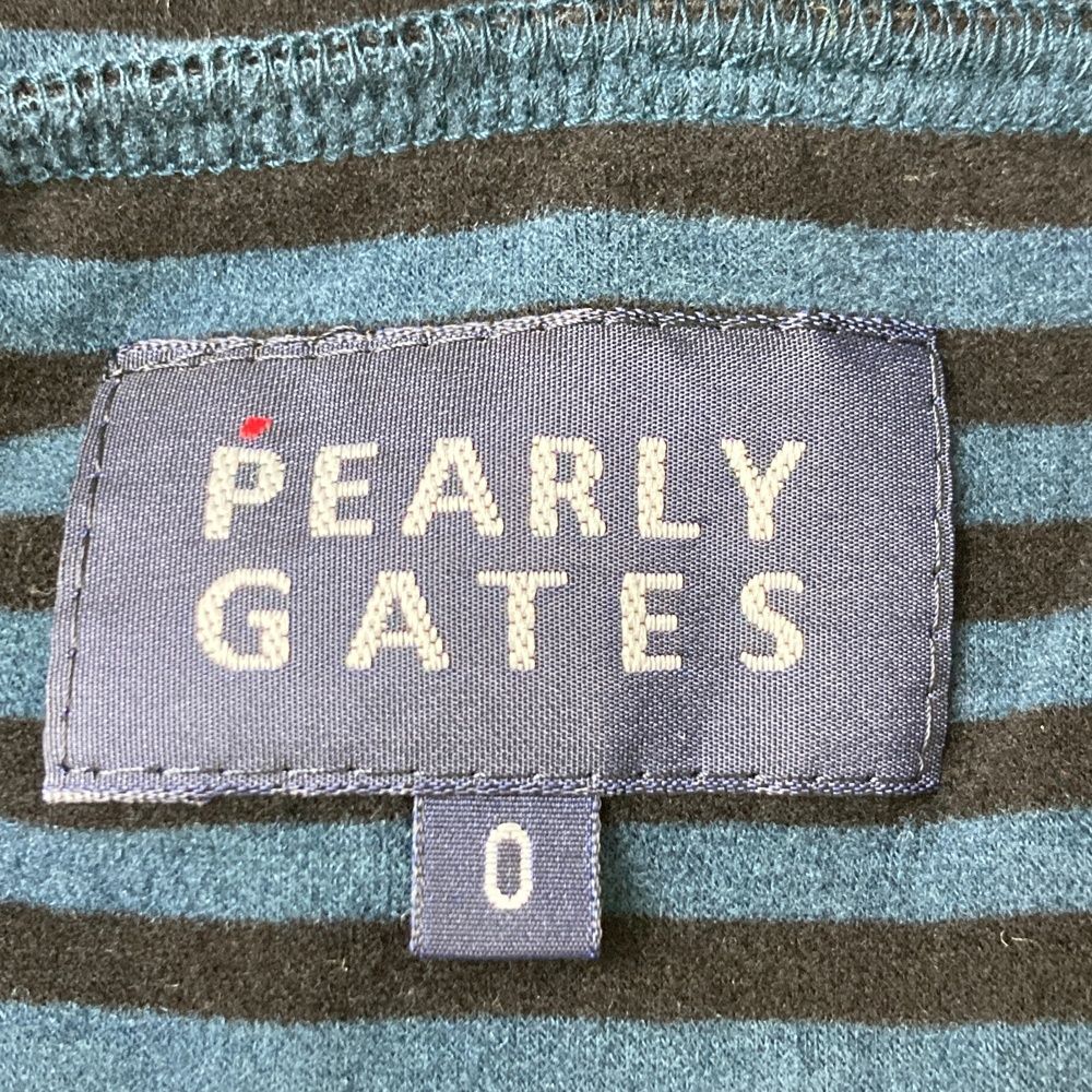 サイズ：0 PEARLY GATES パーリーゲイツ ハーフジップ 長袖Tシャツ
