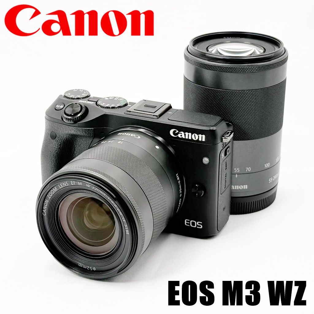 キヤノン CANON EOS M3 ダブルズームキット ブラック ミラーレス