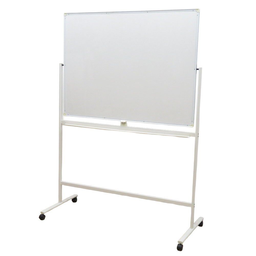 プラス 両面自立式ホワイトボード SI-TA2D ホワイト W1300 D560 H1800(1200×900) 白板 キャスター ペントレー EG19432 中古オフィス家具