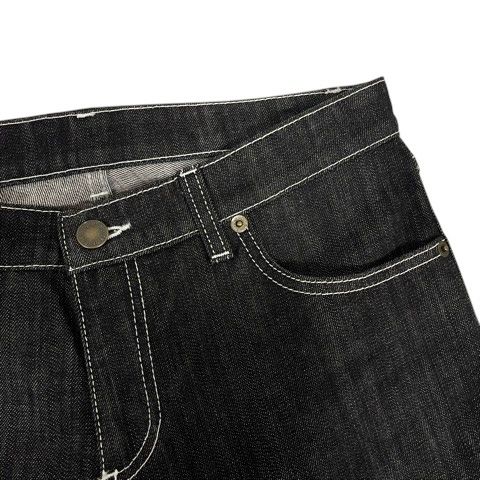 ルイヴィトン LOUIS VUITTON デニム ジーンズ ストレート 革ラベル