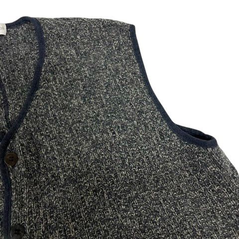 BRUNELLO CUCINELLI Vネックベスト ネイビー/グレー 中古・古着通販】BRUNELLO CUCINELLI (ブルネロクチネリ) Vネック