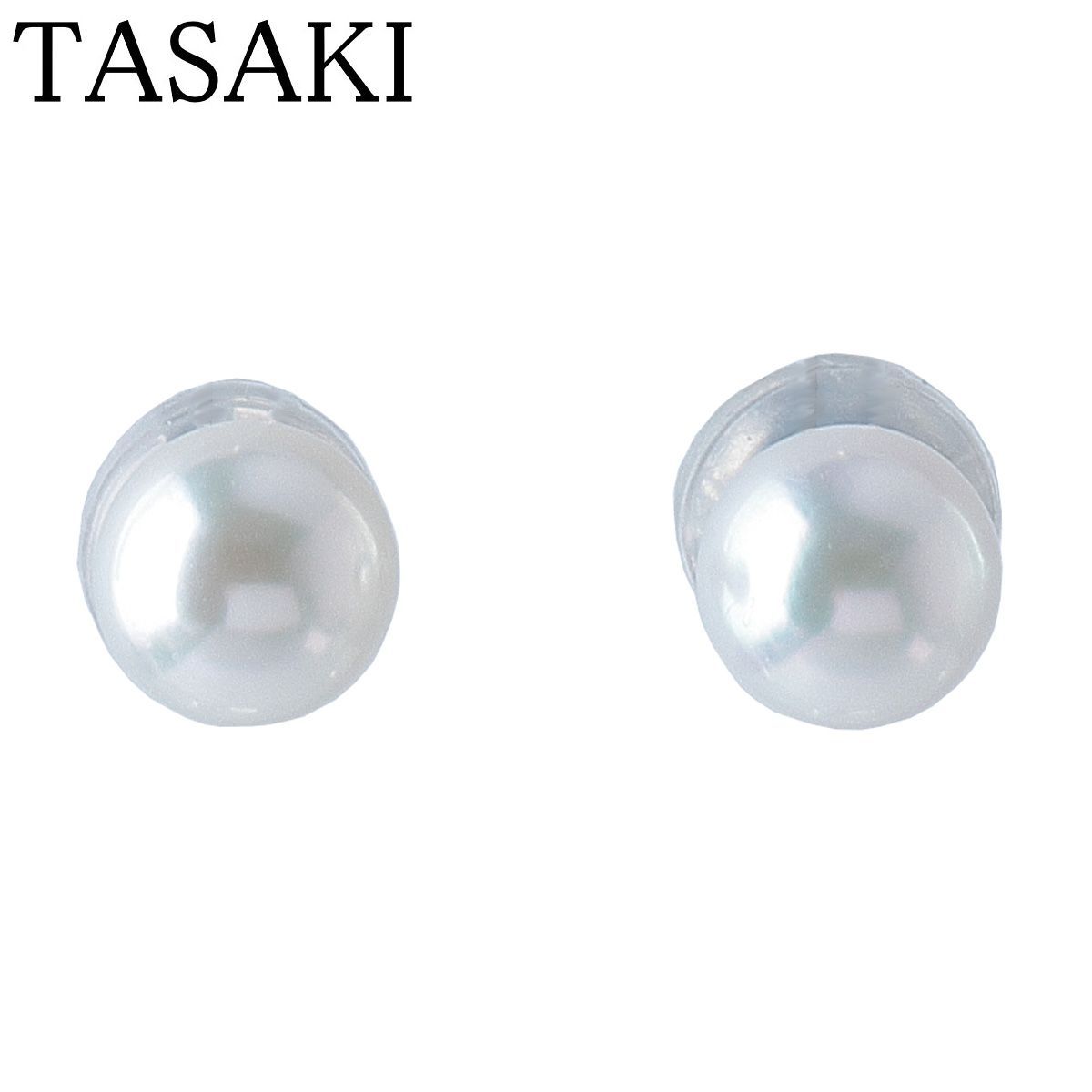タサキ パール ピアス アコヤパール5.2mm 750WG 新品仕上げ済 TASAKI