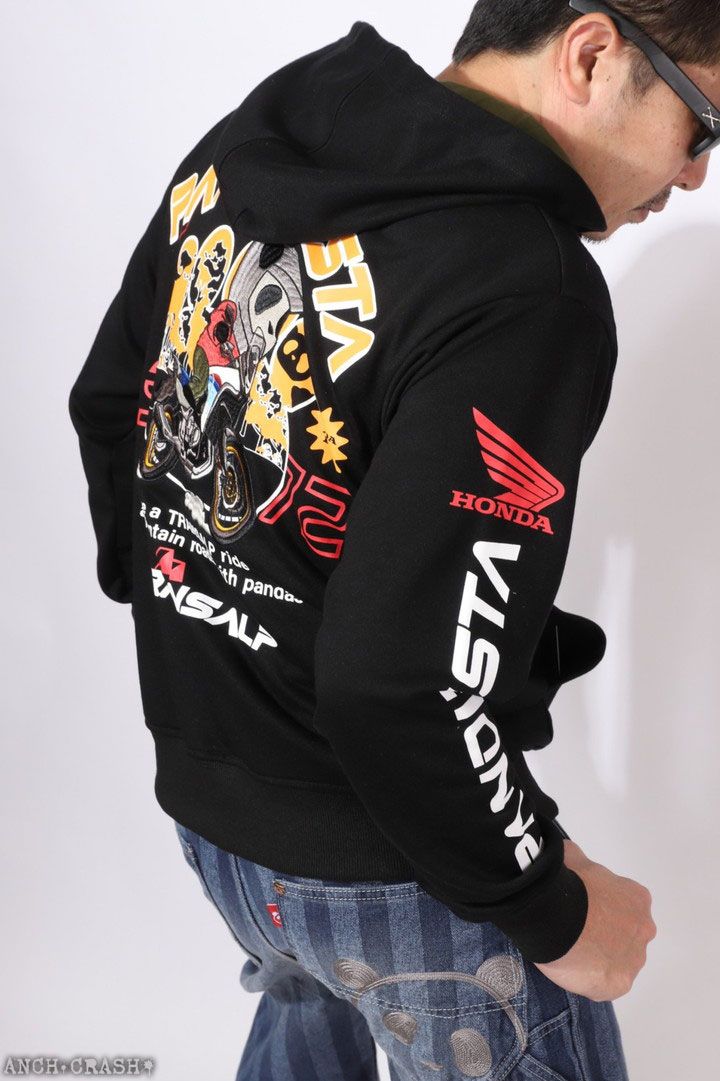 HONDA×PANDIESTA TRANSALPマウンテンライド ZIPパーカー 595502