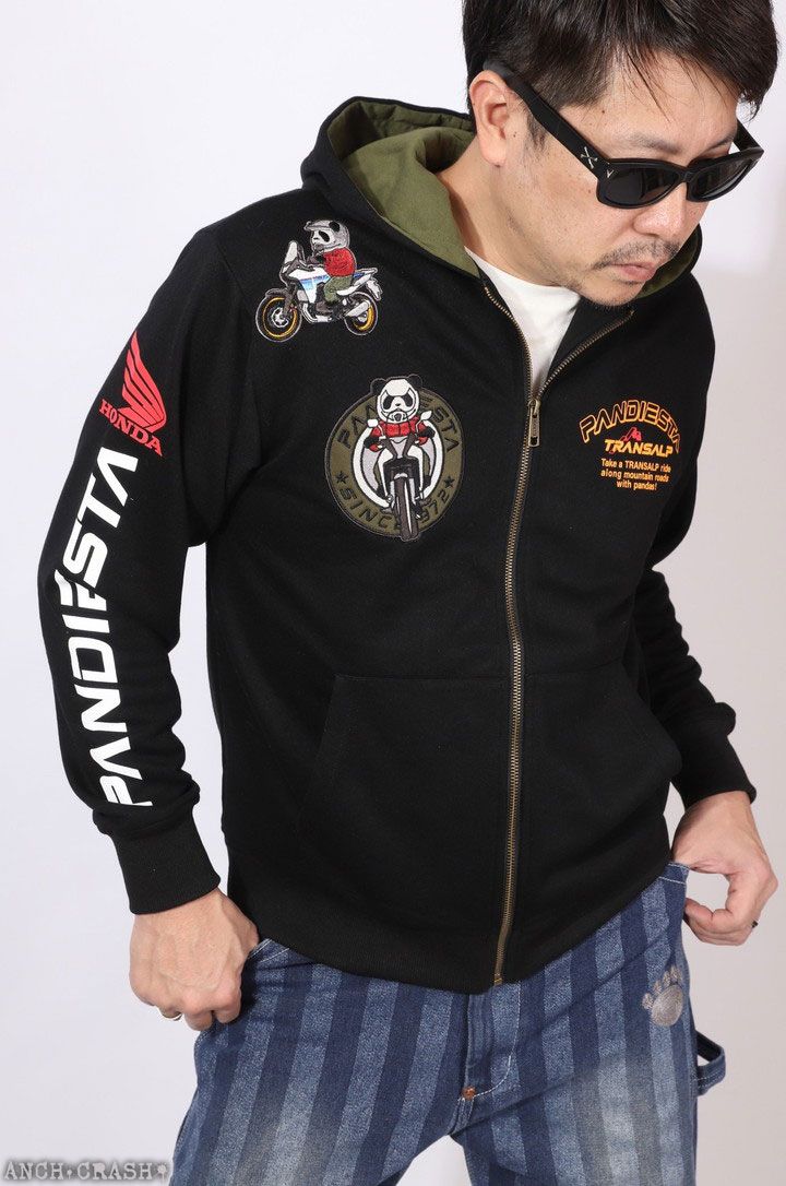 HONDA×PANDIESTA TRANSALPマウンテンライド ZIPパーカー 595502