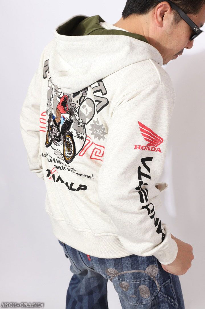 HONDA×PANDIESTA TRANSALPマウンテンライド ZIPパーカー 595502