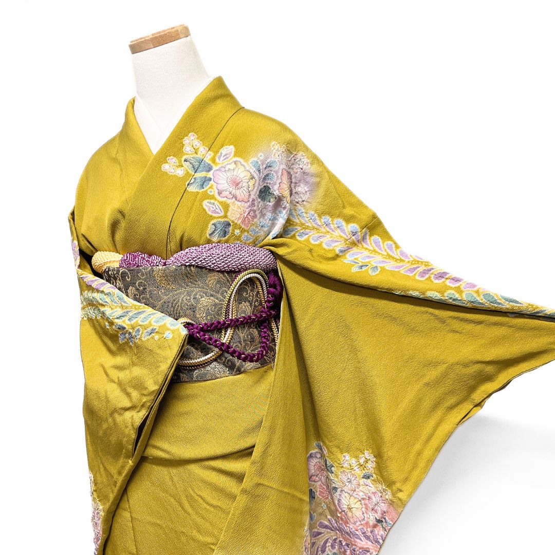 売行き好調の商品 振袖 辻ヶ花 絞り 幻想的 グラデーション 晴れの日