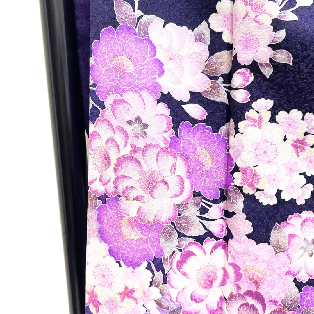 振袖 八重桜 枝垂れ桜 刺繍 グラデーション 晴れの日 着物 124b d ms