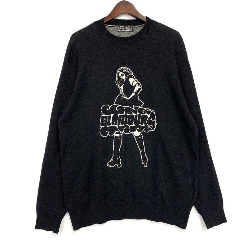 中古品】HYSTERIC GLAMOUR ヒステリックグラマー 22AW VIXEN GIRL KNIT