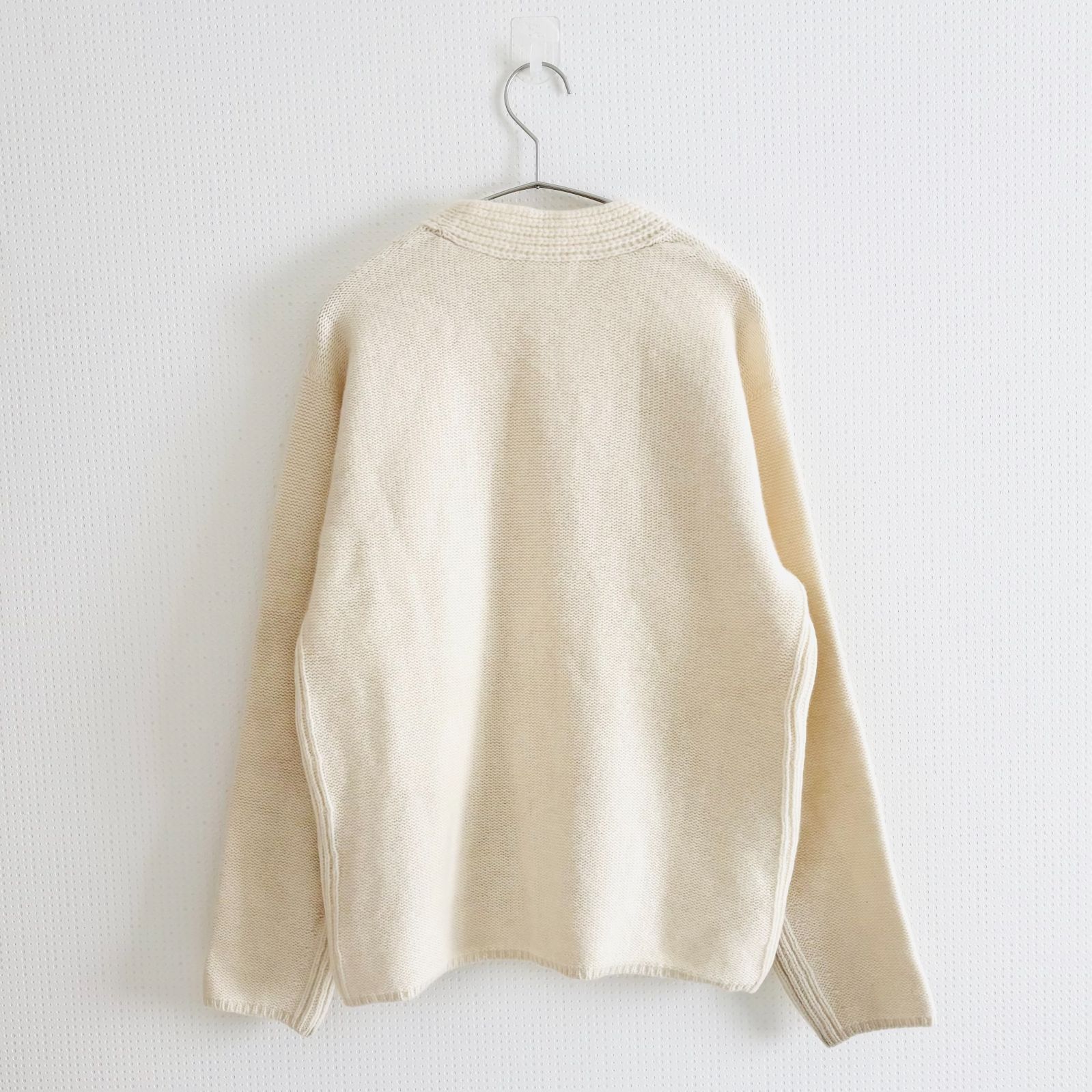 GALERIE VIE ギャルリー・ヴィー ウール100％ 深Vネックニット 太