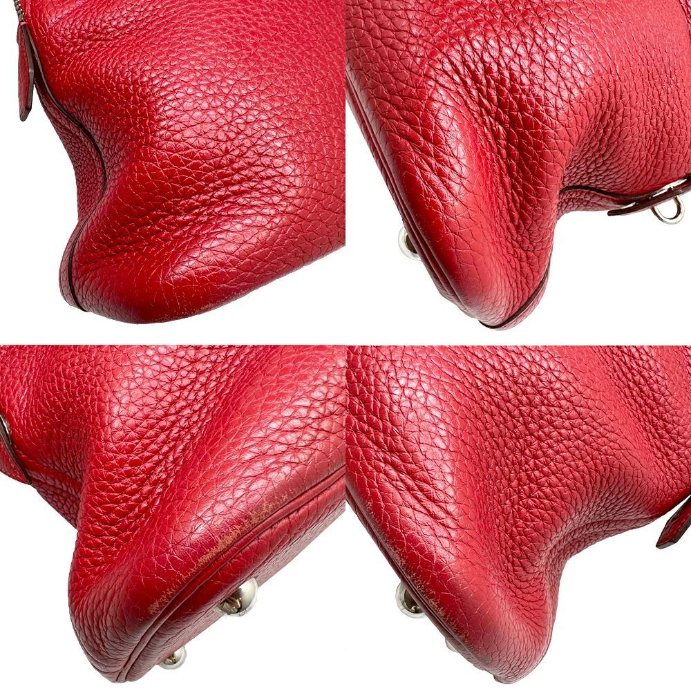 【中古】 HERMES エルメス ボリード31 トリヨンクレマンス ルージュカザック 赤 レッド Q□刻印 2013年 SV金具 レザー トリヨン ユニセックス 2WAY ショルダーバッグ ハンドバッグ 【ブランドギャラリー東心斎橋店】 中古】 HERMES エルメス ボリード31 トリヨンクレマンス ルージュ
