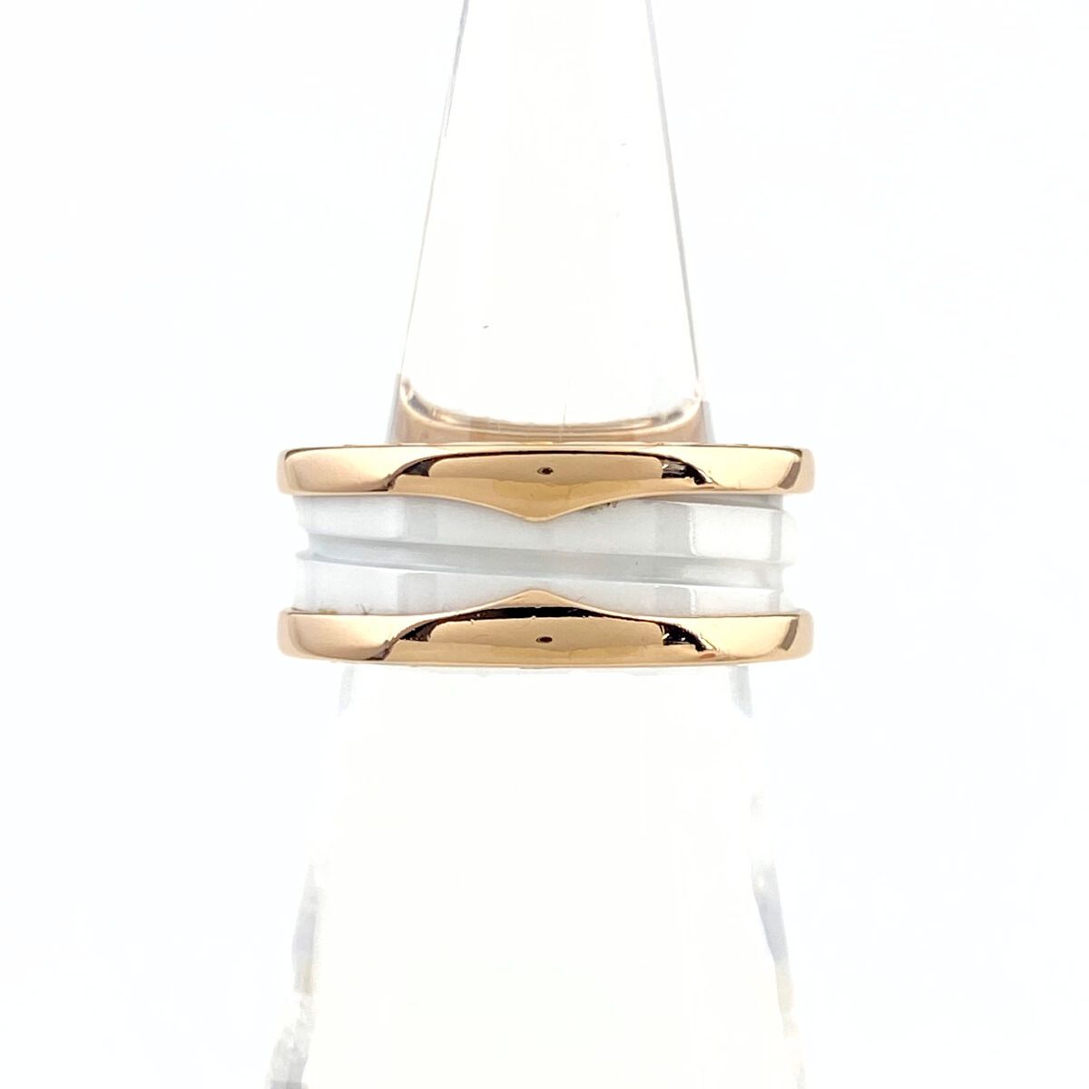 ブルガリ BVLGARI ビー ゼロワン リング PG ピンクゴールド 指輪 B