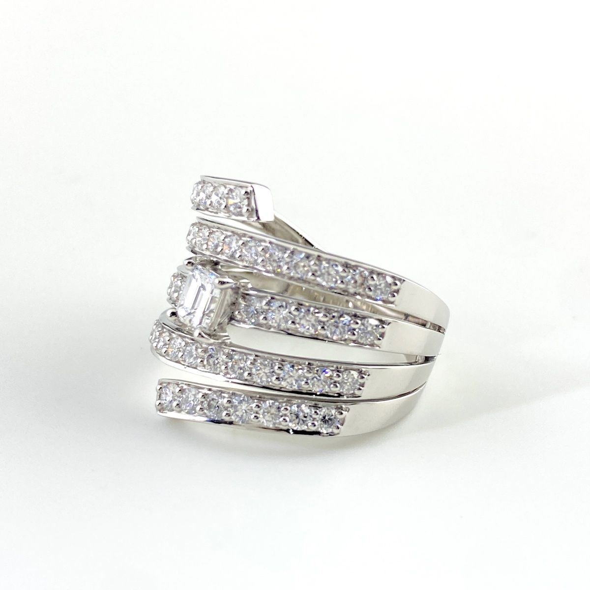 GSTV ダイヤモンド デザインリング プラチナ リング 14.5号 Pt950