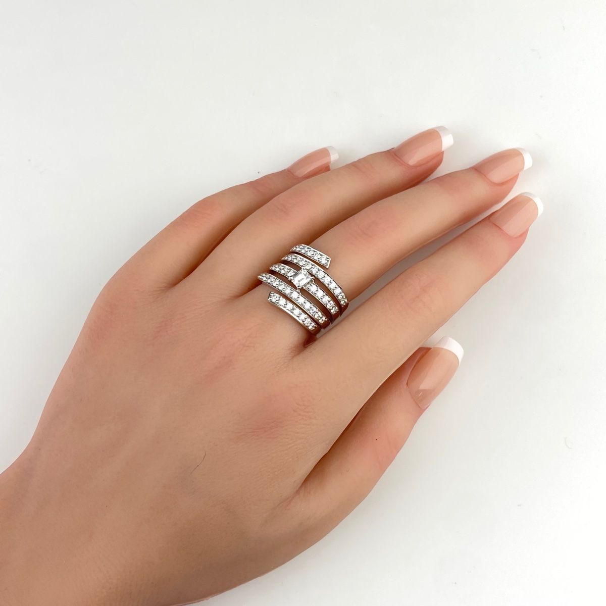 GSTV ダイヤモンド デザインリング プラチナ リング 14.5号 Pt950