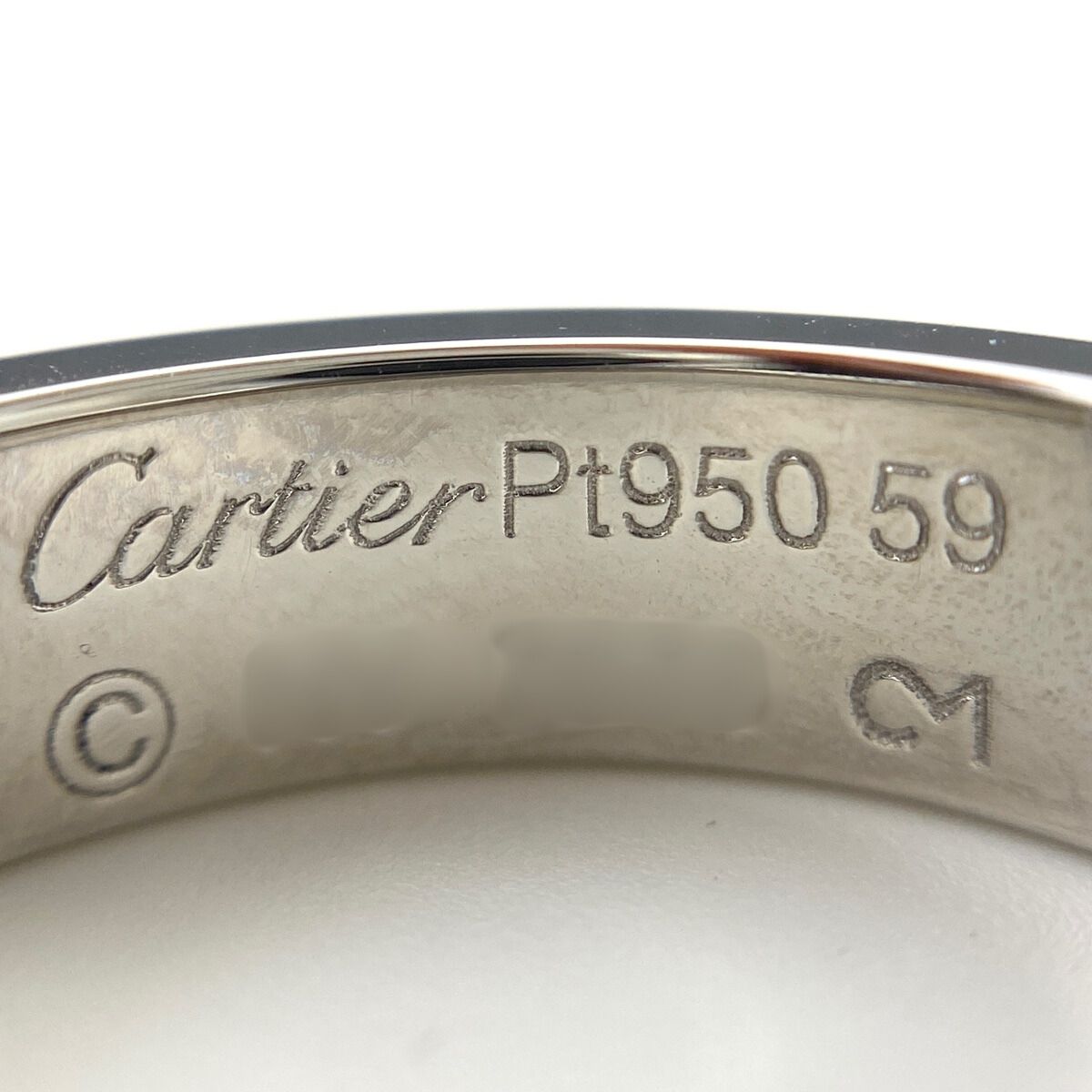 カルティエ CARTIER ラブリング 1P プラチナ 指輪 リング 18.5号 Pt950