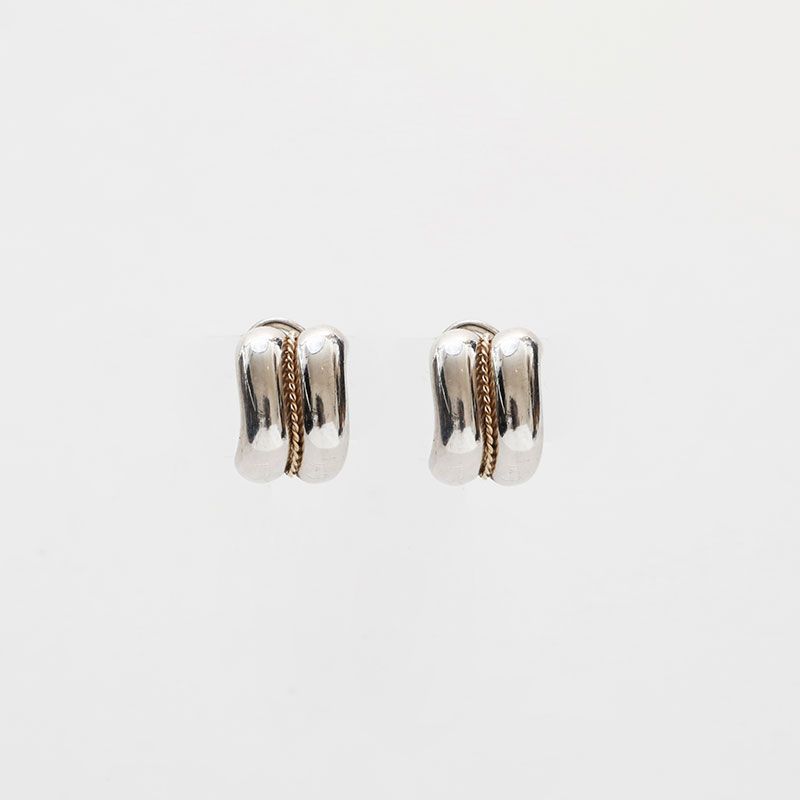 TIFFANY&Co. ティファニー イヤリング コンビチェーンツイスト 925 750