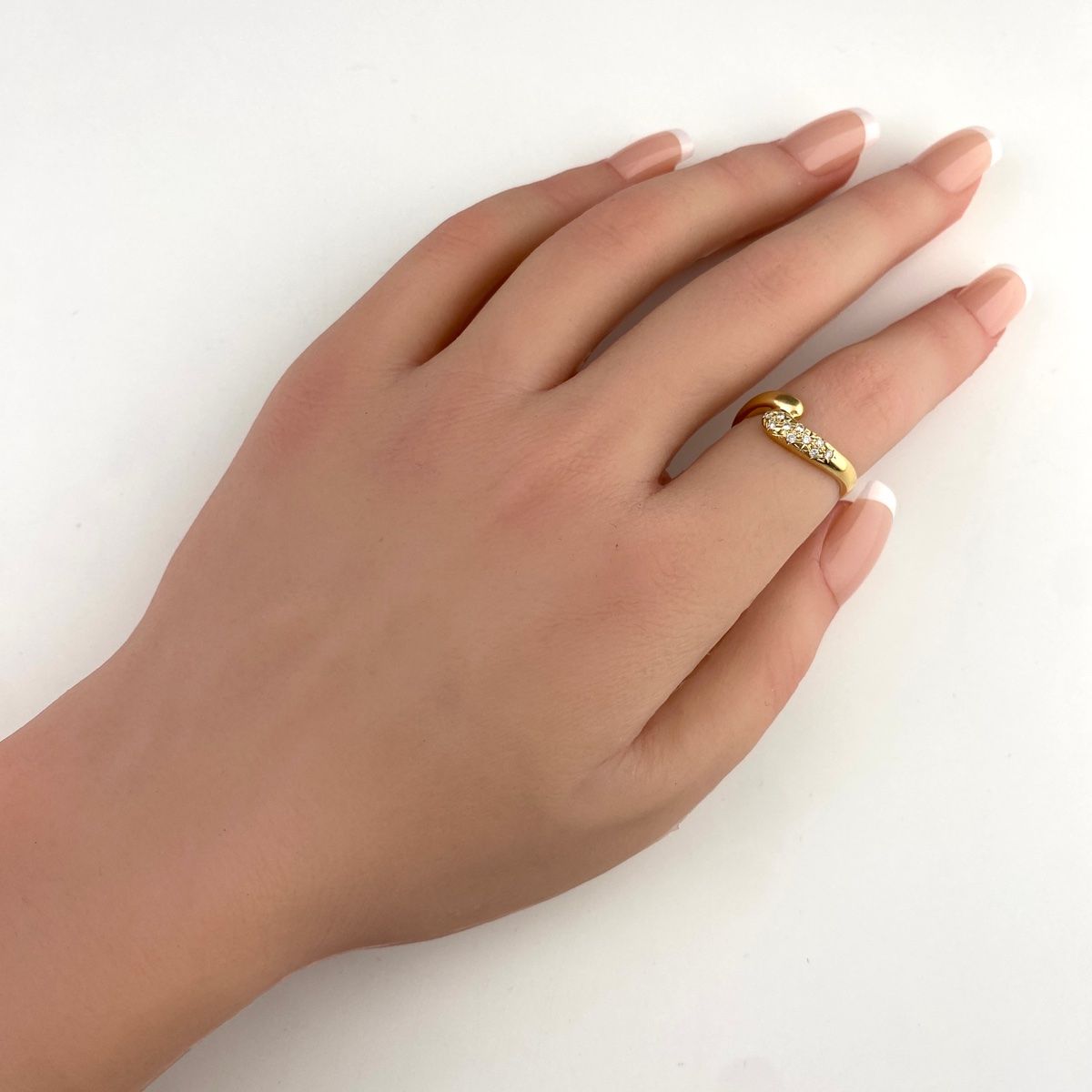 タサキ TASAKI メレダイヤ デザインリング YG イエローゴールド 指輪