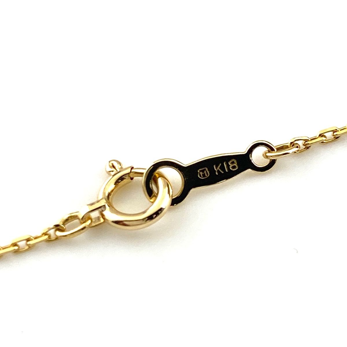 ミキモト MIKIMOTO フラワーモチーフ デザインネックレス YG イエロー 