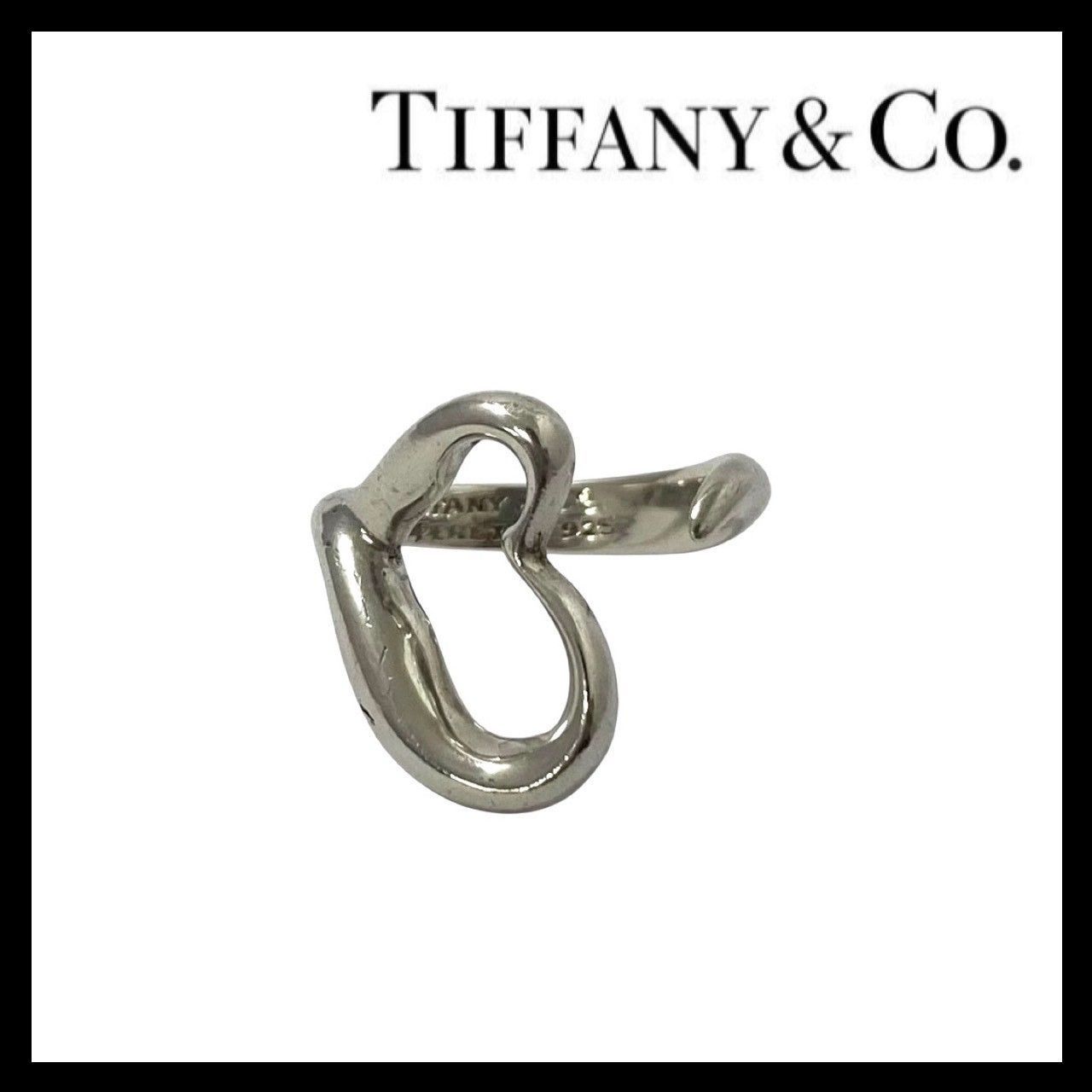 CH【TIFFANY&Co.】オープンハート リング ELSA PERETTI/エルサ