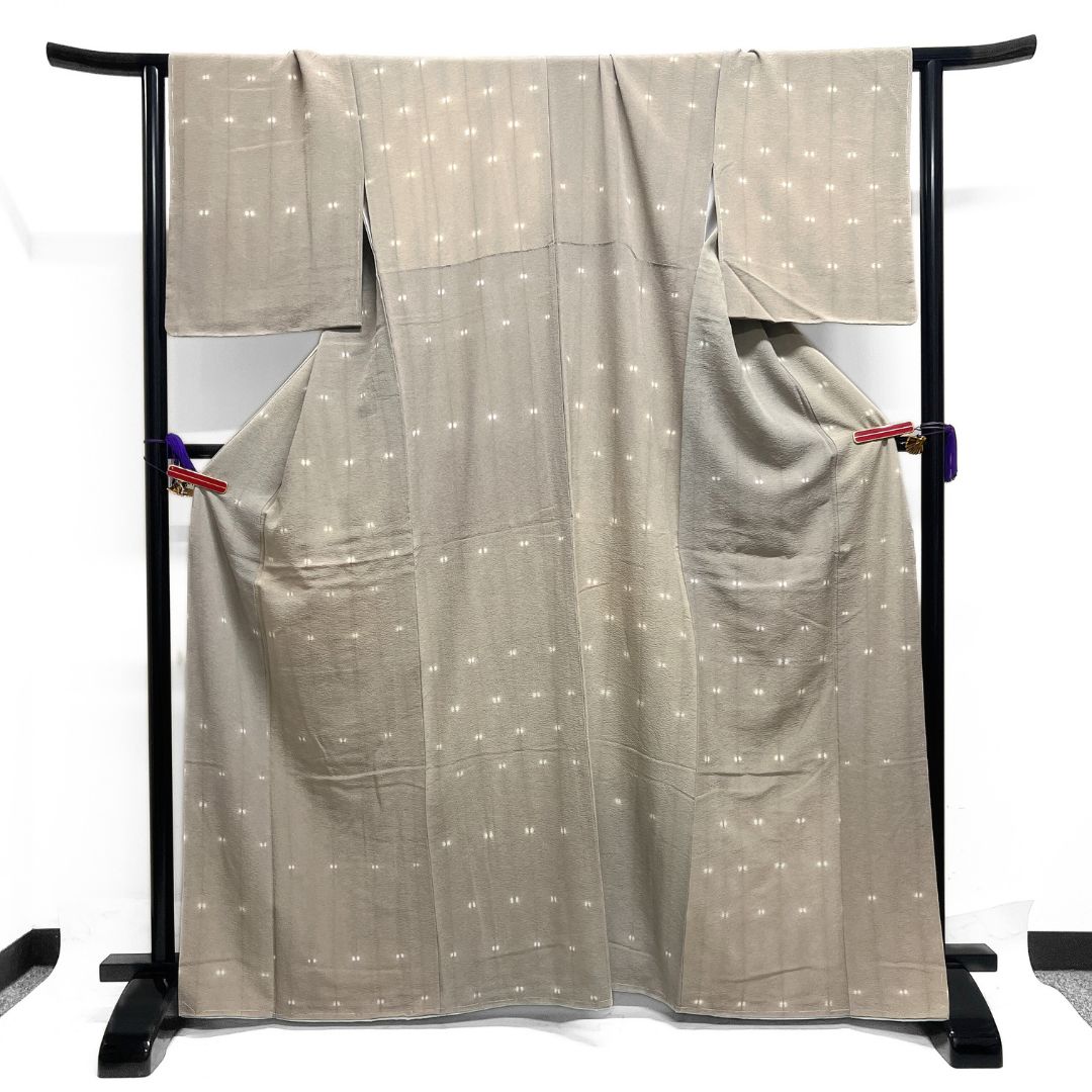 未着用 小紋 ぼかし染め 抽象模様 縦縞 着物 124b d ms - メルカリ