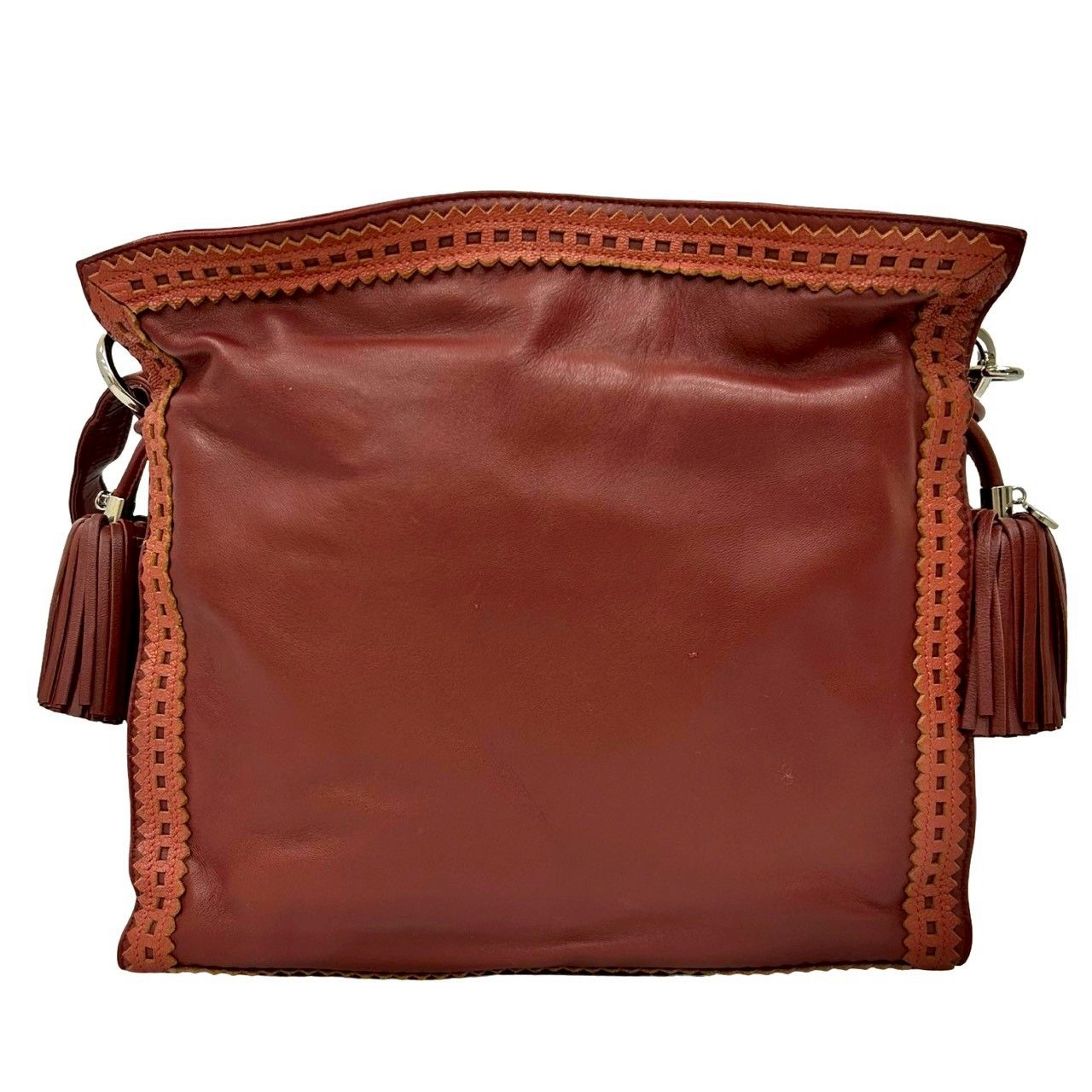 極 美品 希少品 LOEWE ロエベ フラメンコ アナグラム ロゴ ナッパ