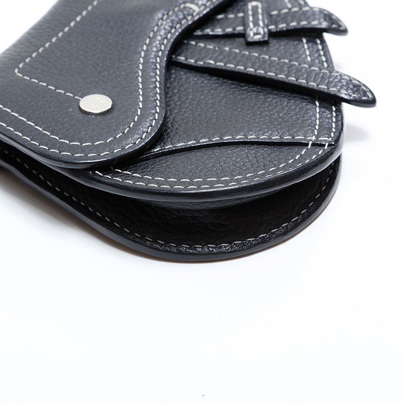 Christian Dior クリスチャンディオール ポーチ レザー サドルバッグ