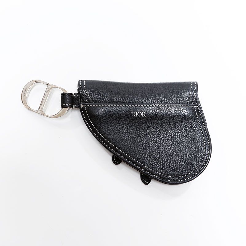 Christian Dior クリスチャンディオール ポーチ レザー サドルバッグ