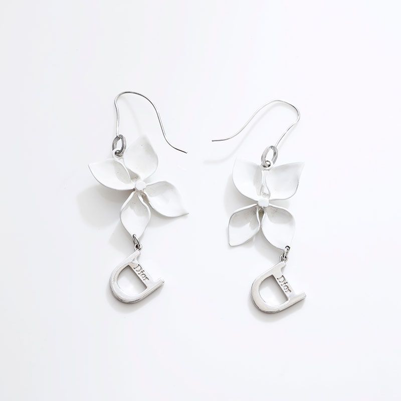 Christian Dior クリスチャンディオール ピアス フラワー【中古