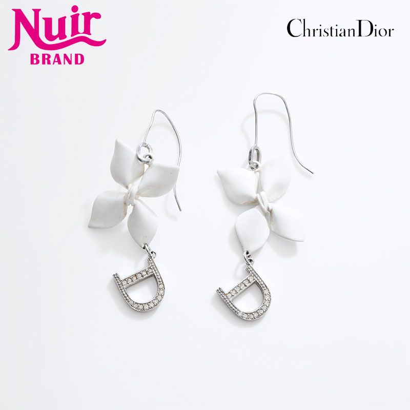 Christian Dior クリスチャンディオール ピアス フラワー【中古