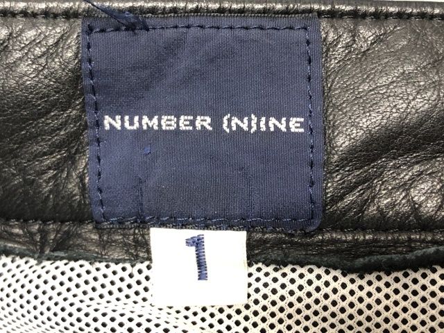 中古】 NUMBER (N)INE ナンバーナイン レザーパンツ 宮下期初期