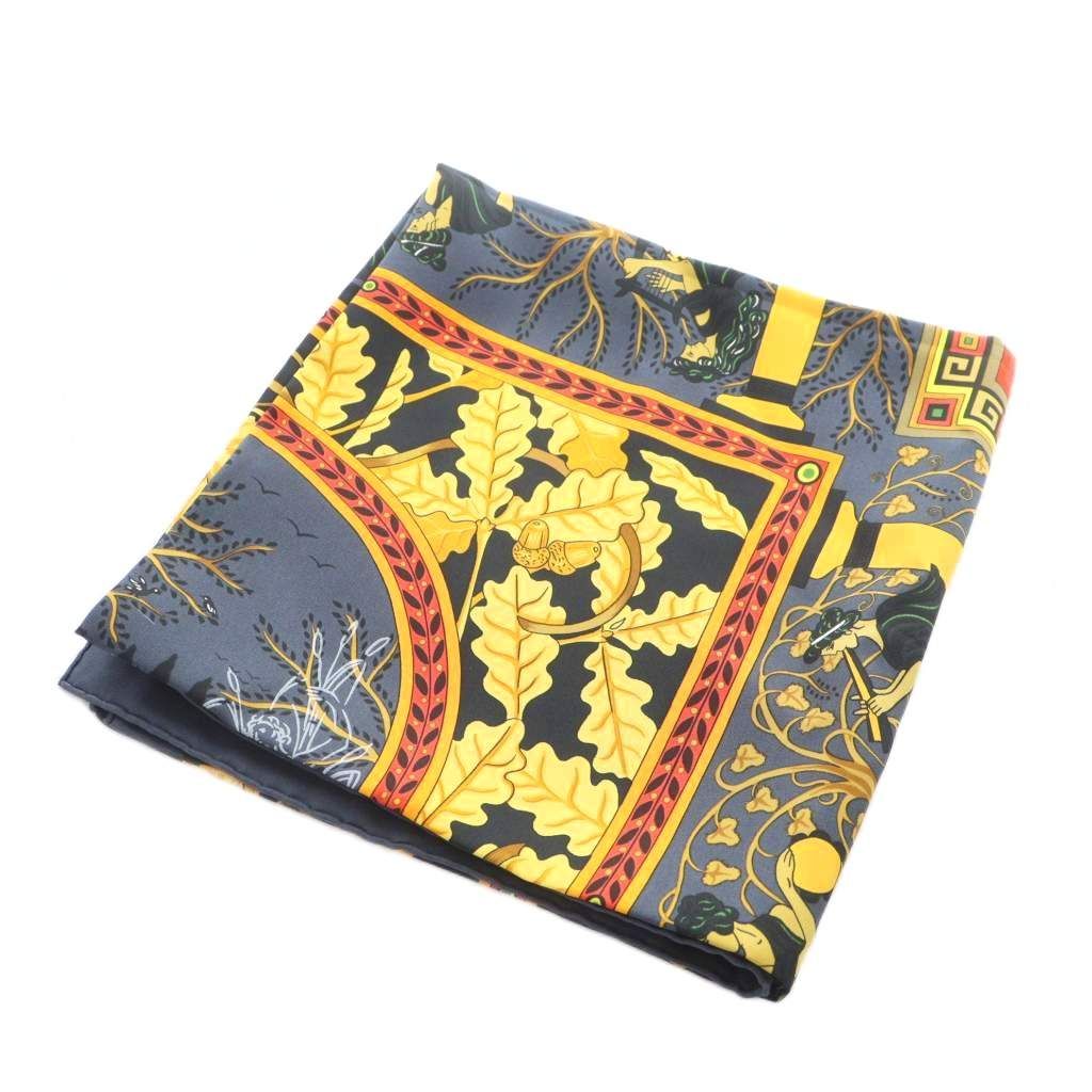 Q2195 未使用 エルメス カレ90 KYMBALA 古代ローマスカーフシルク Q2195 未使用 エルメス カレ90 KYMBALA 古代ローマスカーフシルク