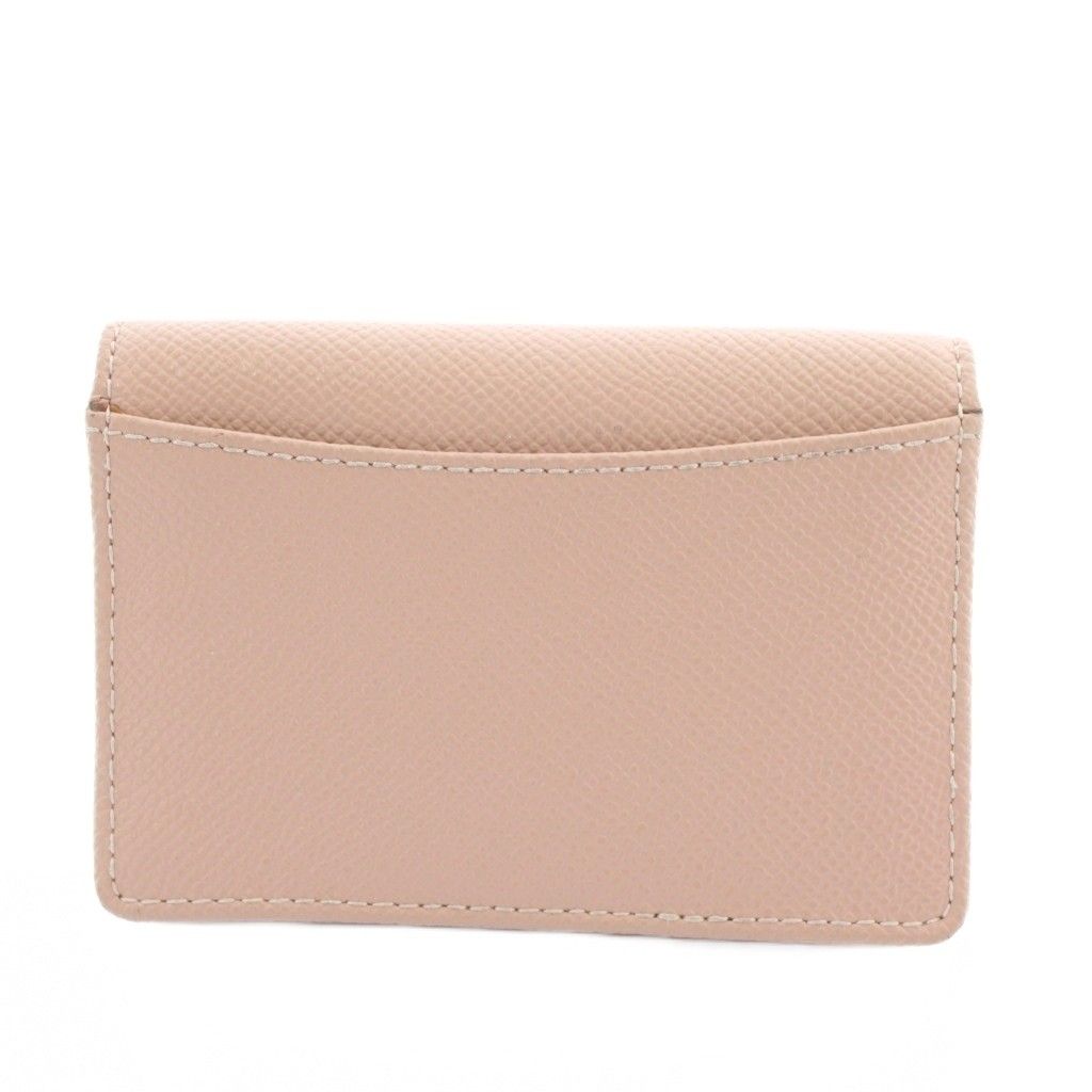 193○ FURLA ピンク レザー 名刺入れ 外袋付き レディース レザー製