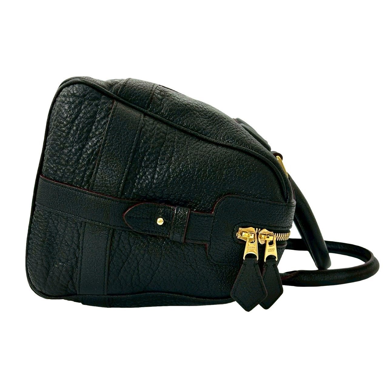 極 美品 保存袋付 LOEWE ロエベ パセオ 30 アナグラム ロゴ レザー 本