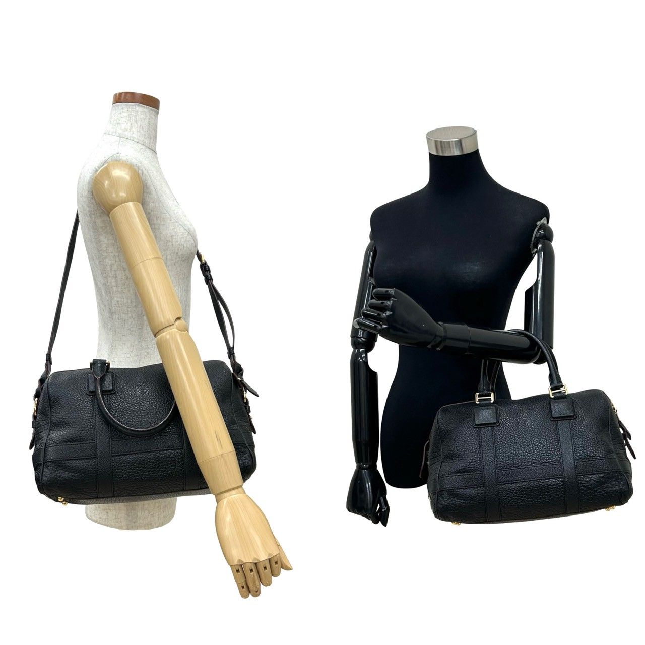 美品 ロエベ パセオ アナグラム 2WAY ハンドバッグ ショルダーバッグ 黒 極 美品 保存袋付 LOEWE ロエベ パセオ 30 アナグラム ロゴ レザー 本