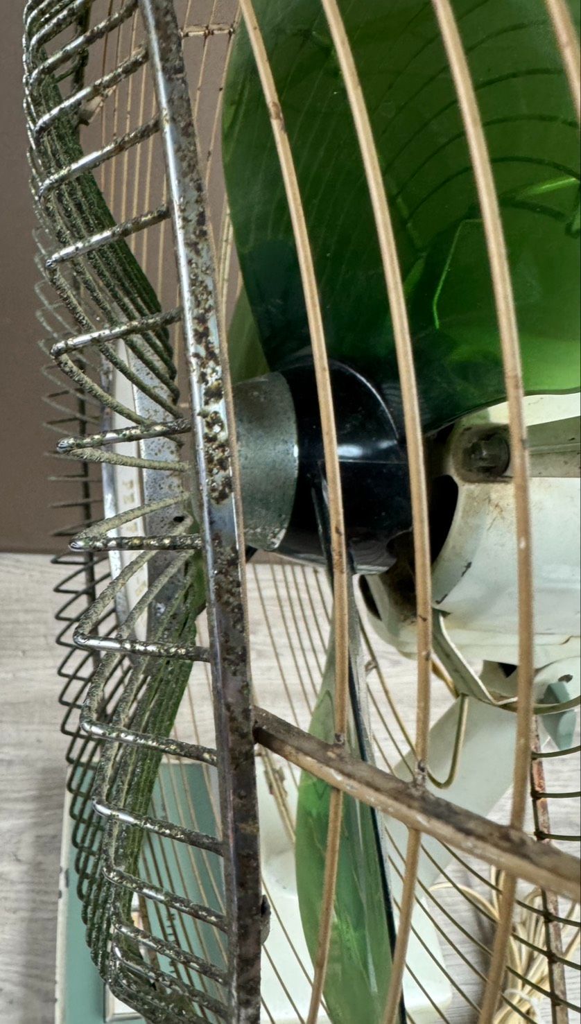 三菱 扇風機 D35-L2型 35cm 細目扇 オリーブ 三菱電機株式会社 動作OK