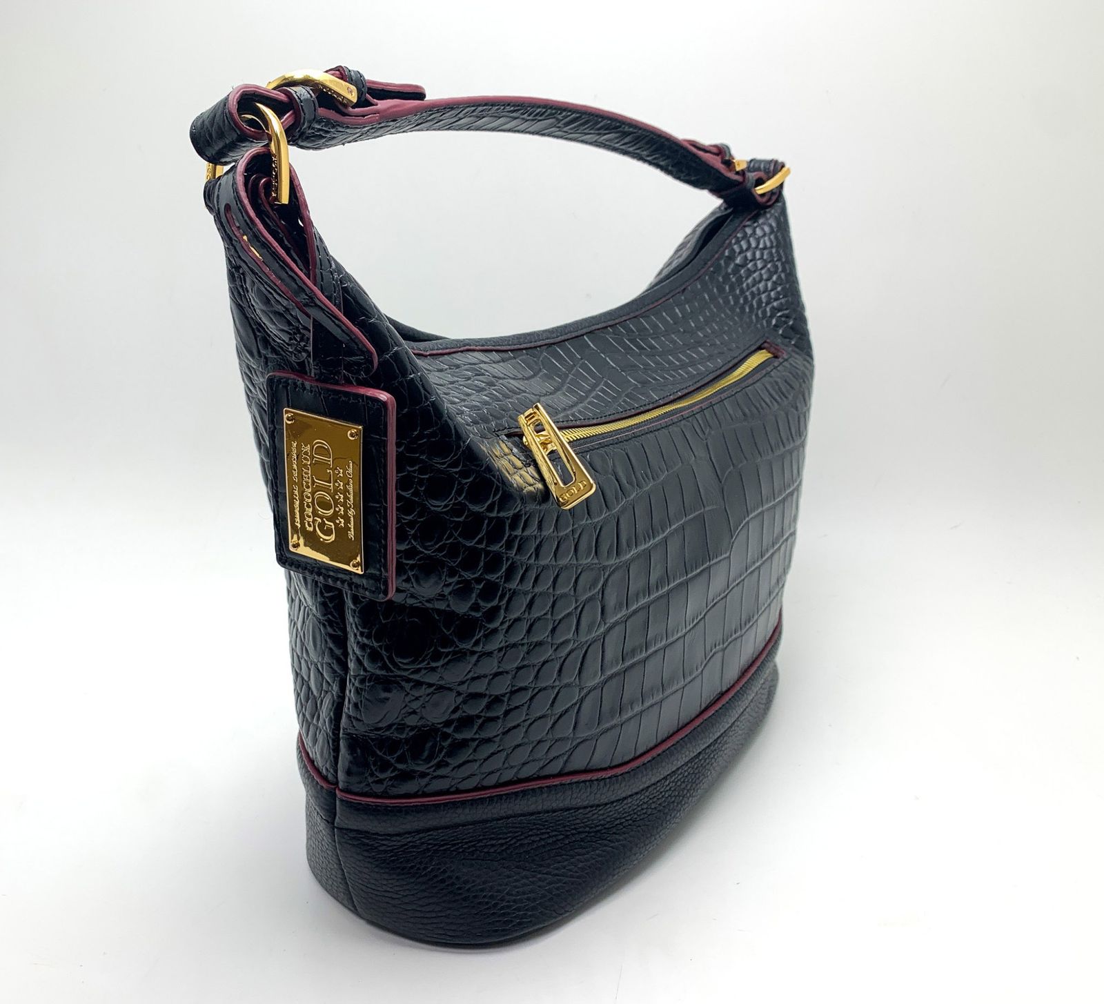 COCOCELUX GOLD ココセリュックス ゴールド クロコ型押し ホーボー