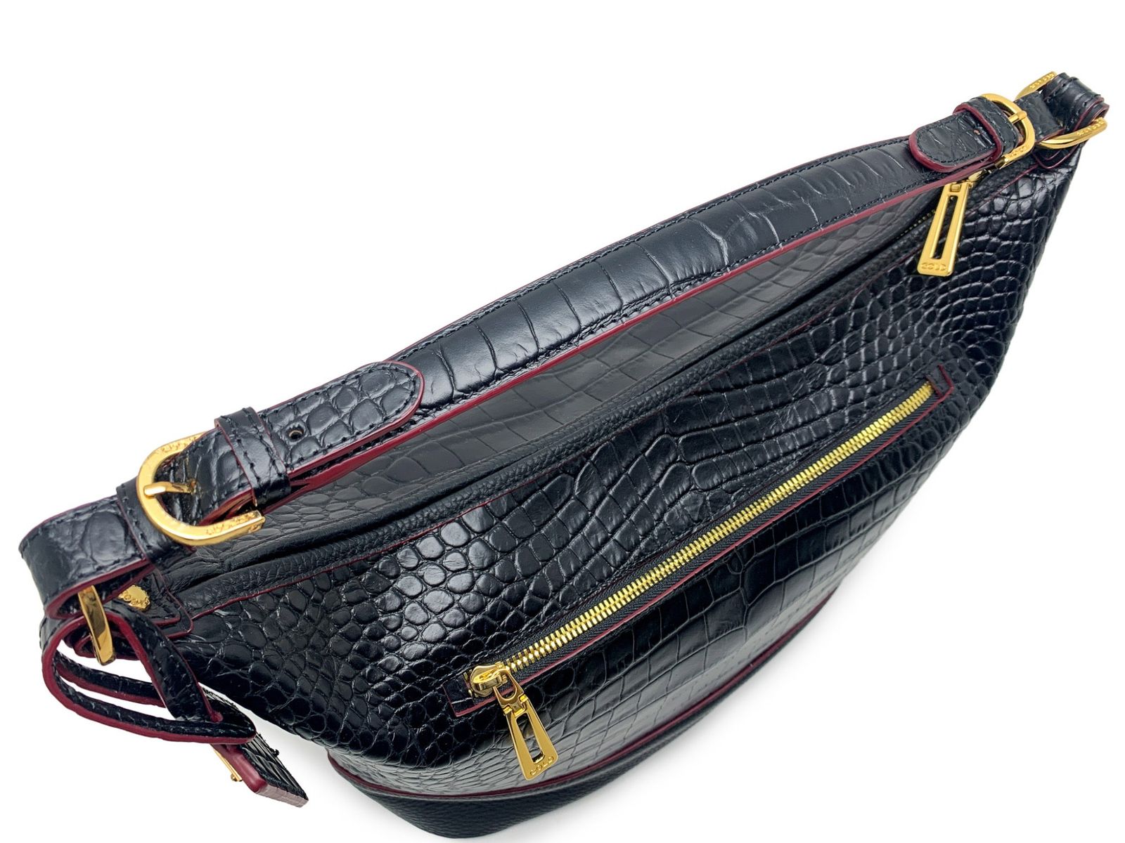 COCOCELUX GOLD ココセリュックス ゴールド クロコ型押し ホーボー