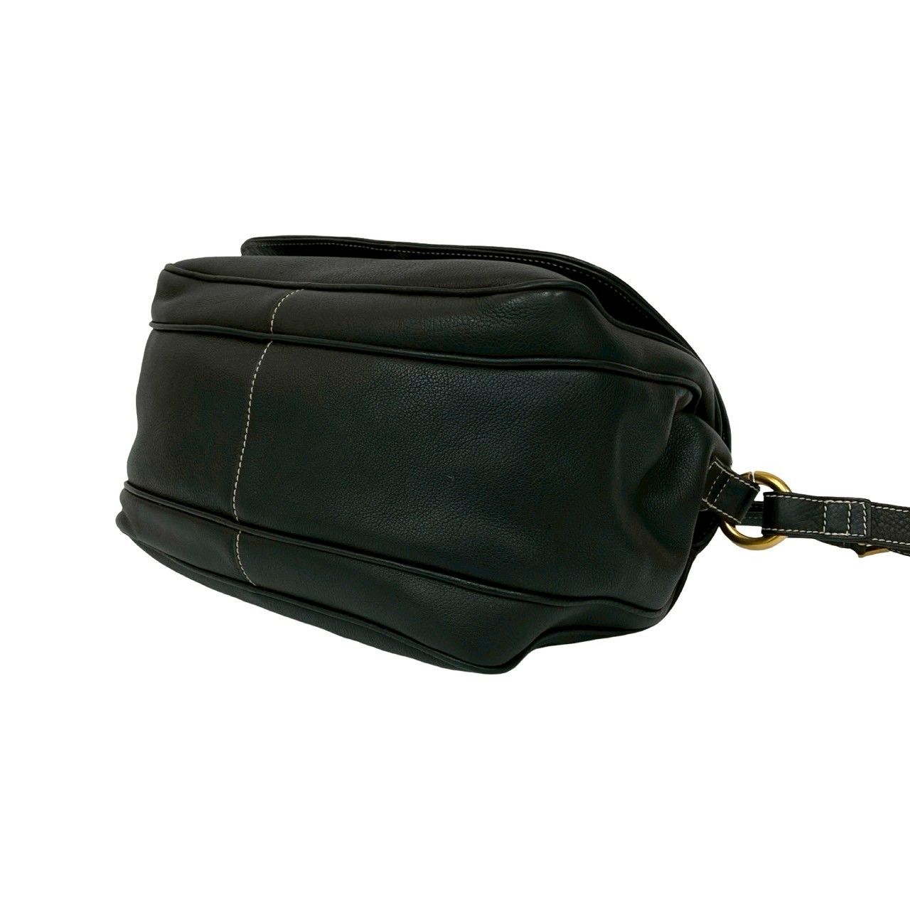 極 美品 袋付き LOEWE ロエベ アナグラム ロゴ レザー 本革 ショルダー