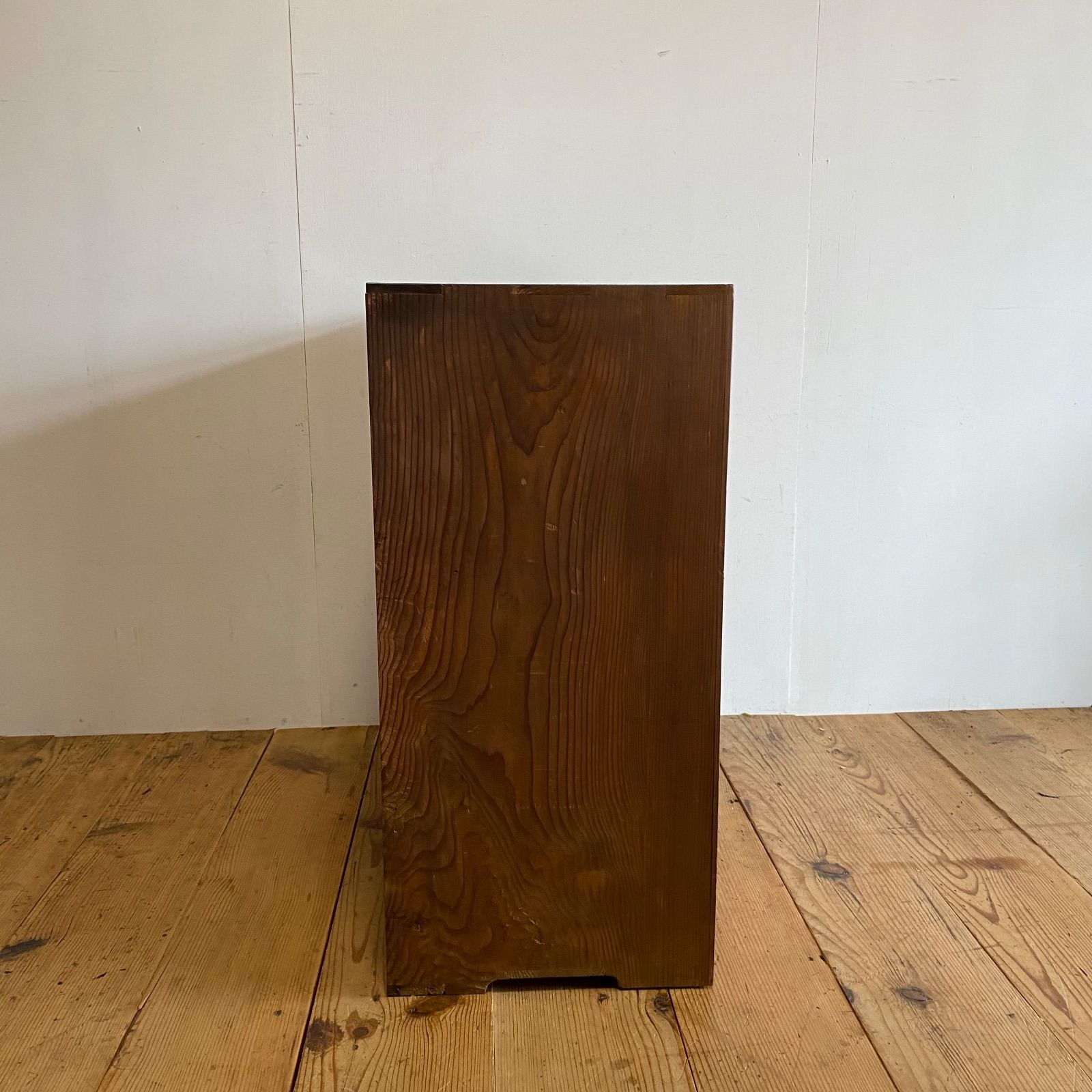 アンティーク 古家具 ガラス戸棚 水屋箪笥 引き出し付き 飾り棚 収納棚