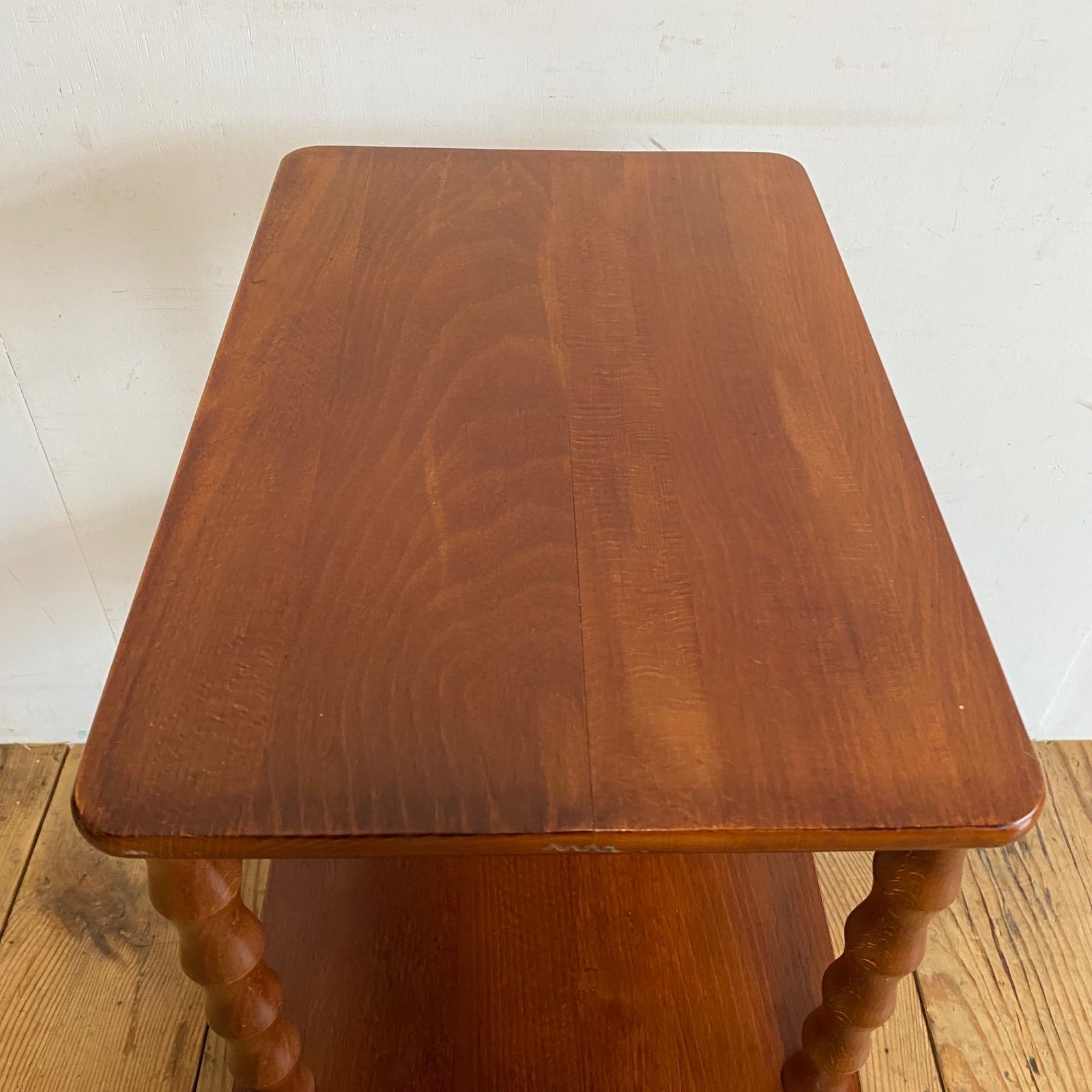 ヴィンテージ 木製 3段 ミッドセンチュリー サイドテーブル 飾り棚