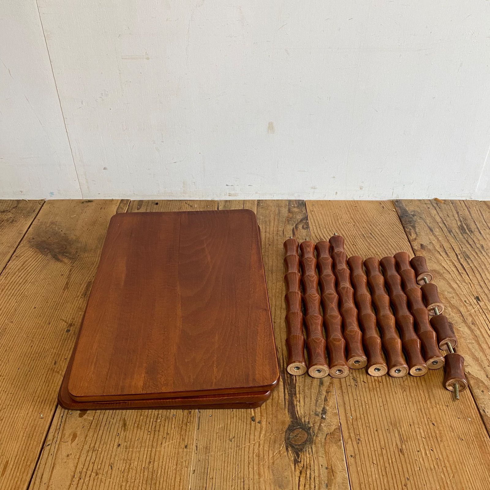 ヴィンテージ 木製 3段 ミッドセンチュリー サイドテーブル 飾り棚