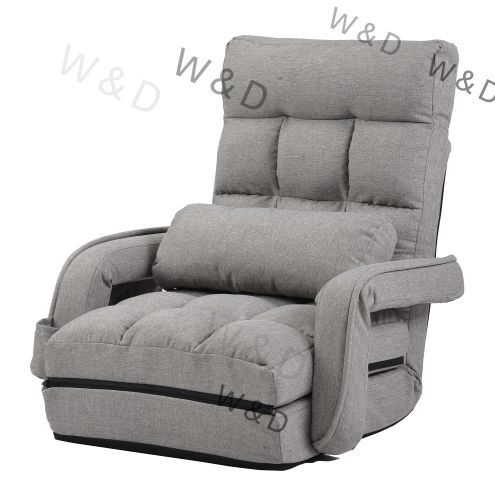 送料無料】座椅子 リクライニング 14段ギア リクライニングチェアー