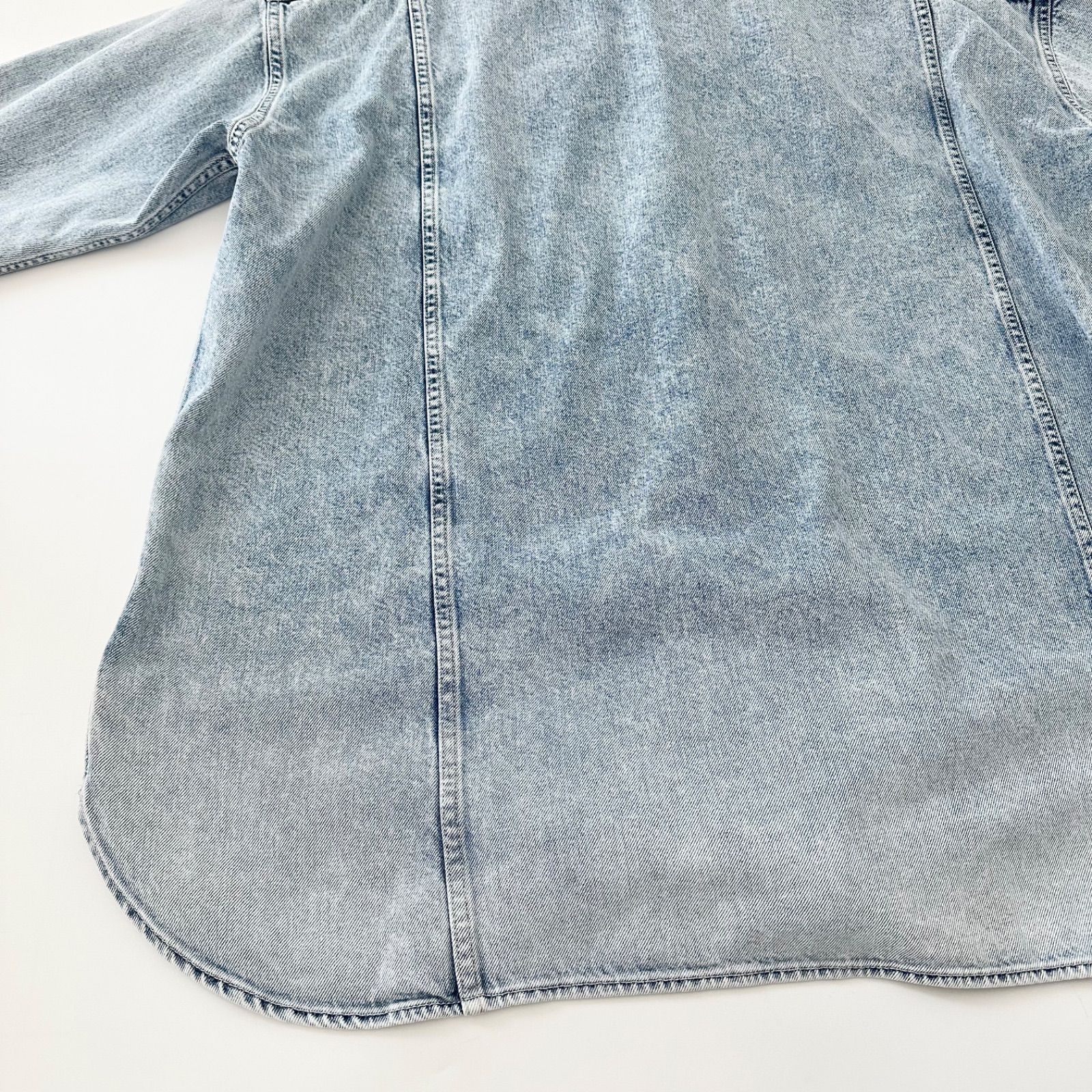 Whim Gazette ウィム ガゼット 11ozケミカルデニムシャツワンピース