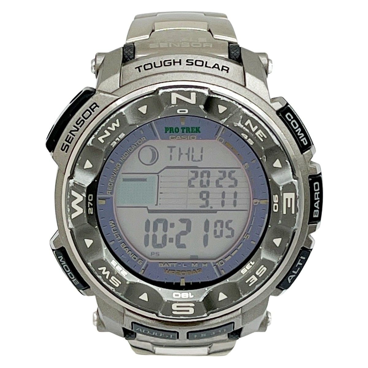 CASIO カシオ 腕時計 PRO TREK 電波ソーラー チタンベルト PRW-2500T 