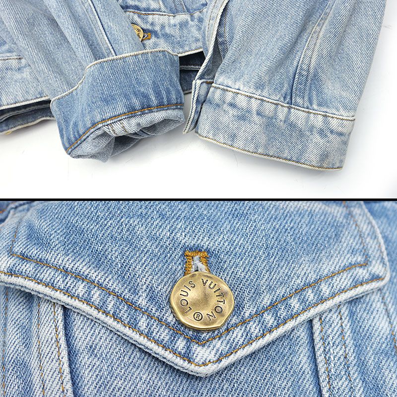 ルイヴィトン ダブルフロント デニムジャケット サイズ48 ヴァージルア