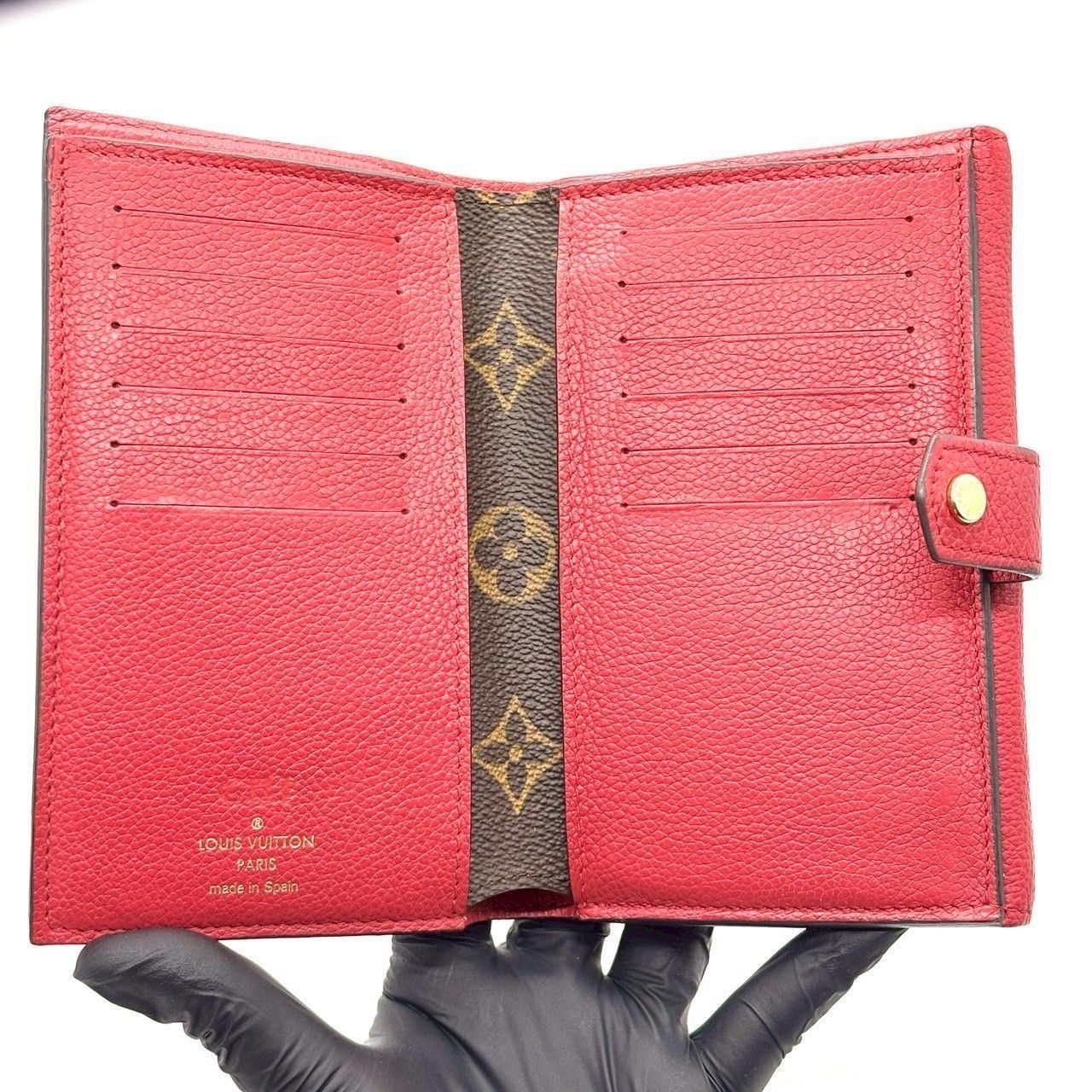 ルイヴィトン 財布 モノグラム ポルトフォイユパラス M60140 赤 三つ折り 赤が導く凛とした華】 LOUIS VUITTON ルイヴィトン 二つ折り財布